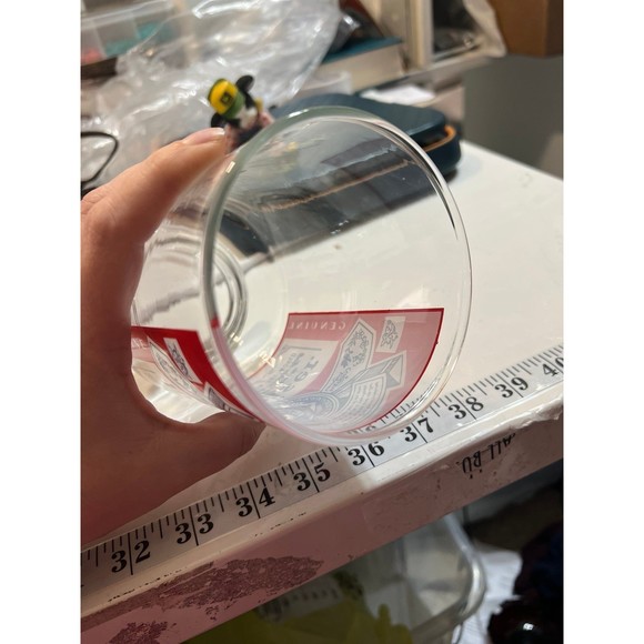 Vintage Budweiser Beer Logo 12oz Footed Drinking Glass Tumbler #I22 - Picture 6 of 9